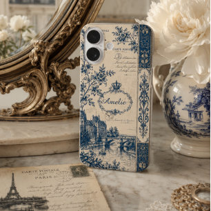 Funda iPhone 16 Monograma de Toile Francés
