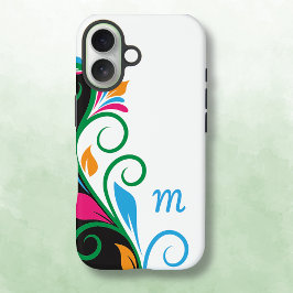 Funda iPhone 16 Monograma defloral
