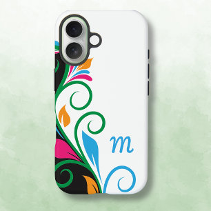 Funda iPhone 16 Monograma defloral