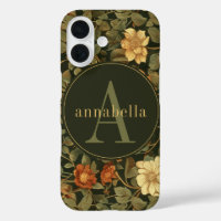 Monograma floral Vintage Dark William Morris