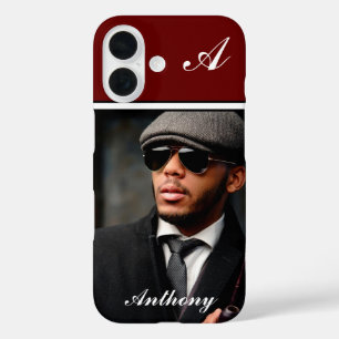 Funda iPhone 16 Monograma fotográfico personalizado Personalizació