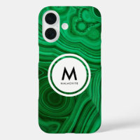Monograma minero malaquita - Verde hermoso