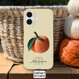 Funda iPhone 16 Monograma Nombre Mínimo Moderno Engranaje