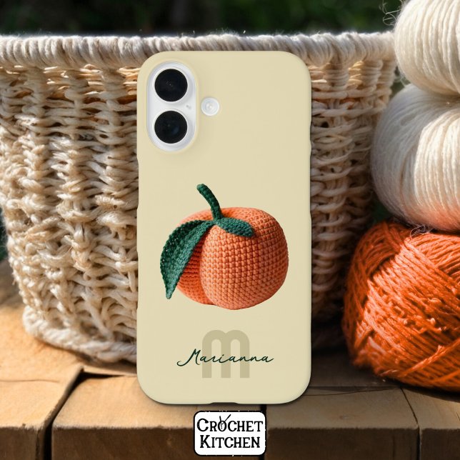 Funda iPhone 16 Monograma Nombre Mínimo Moderno Engranaje (Subido por el creador)