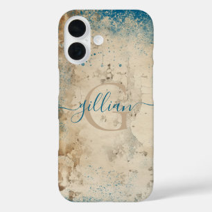 Funda iPhone 16 Monograma Personalizado 