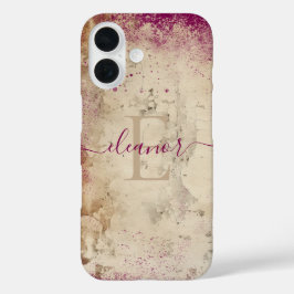 Funda iPhone 16 Monograma personalizado