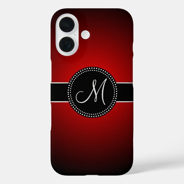 Funda iPhone 16 Monogramado de clase (Reverso )