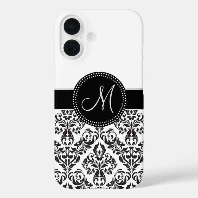 Funda iPhone 16 Monogramed Damask (Reverso )