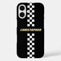 Monogramo de oro de la bandera de la Carreras de c