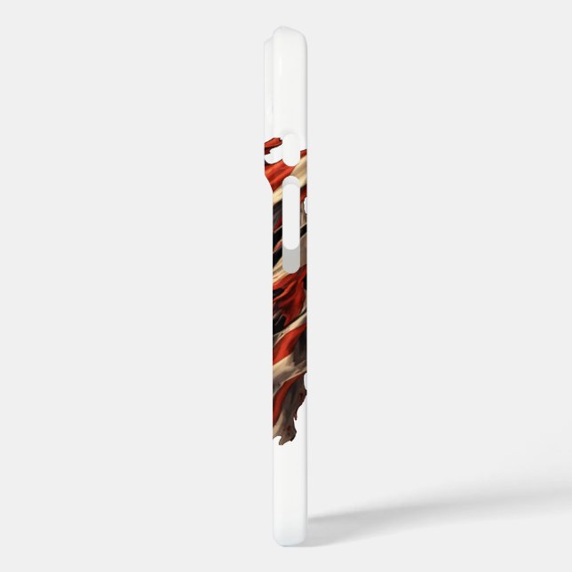 Funda iPhone 16 Monster, Creature, American Flag, USA, Scary, Claw (Reverso / Izquierdo )