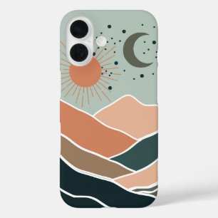Funda iPhone 16 Montañas Sun y Moon