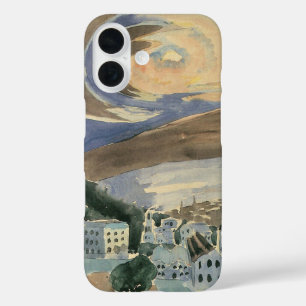 Funda iPhone 16 Moon Over Barcelona por Walter Gramatte