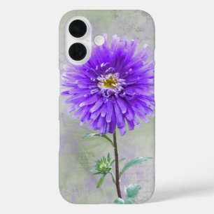 Funda iPhone 16 Morado Dahlia Watercolor