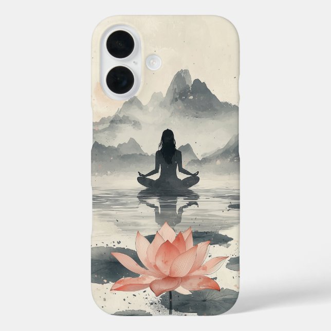 Funda iPhone 16 Mortalidad de montaña (Reverso )