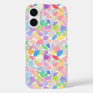 Funda iPhone 16 Mosaico de primavera colorido Pastel