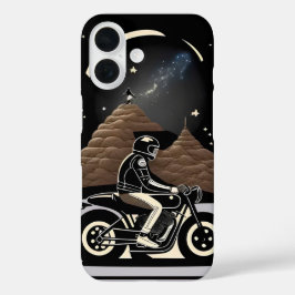 Funda iPhone 16 Motociclista y aventurera