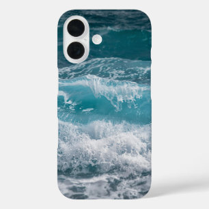 Funda iPhone 16 Movimiento Tranquilo del Mar Inspirado Premium