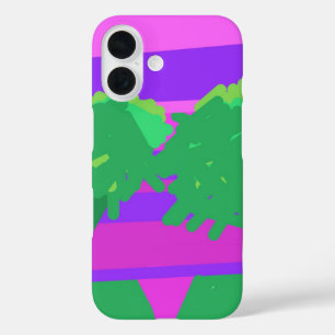 Funda iPhone 16 Mt. Sunset Pink Green Purple