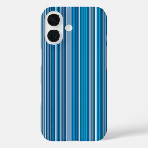 Funda iPhone 16 Muchas franjas azules