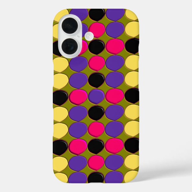Funda iPhone 16 Muchos puntos (Reverso )