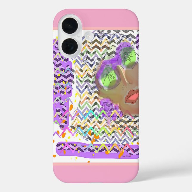 Funda iPhone 16 Mujer Con Glass Verde (Reverso )