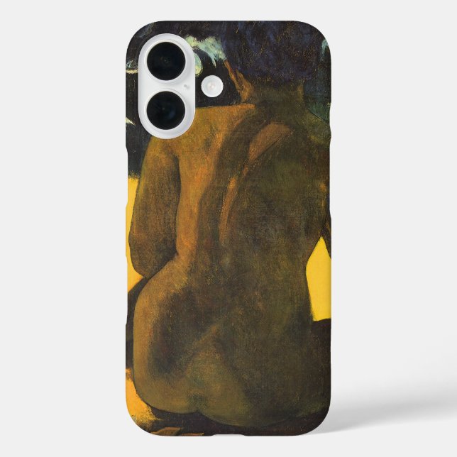 Funda iPhone 16 Mujer junto al mar de Paul Gauguin (Reverso )