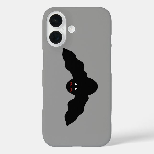 Funda iPhone 16 Murciélago vampiro espeluznante de Halloween  (Reverso )