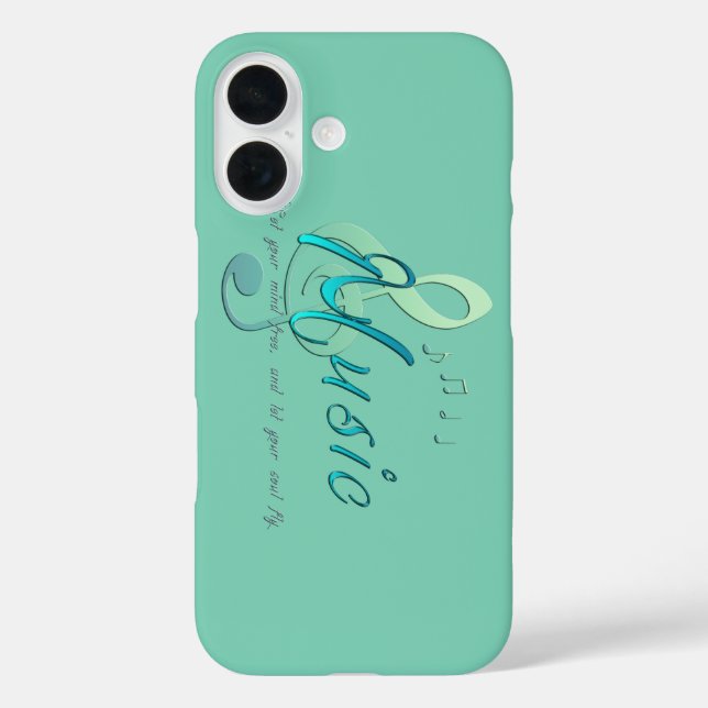 Funda iPhone 16 Música (Reverso )