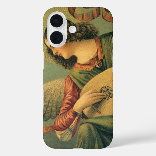 Funda iPhone 16 Músico Ángel, Melozzo da Forli, arte renacentista (Reverso )