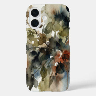 Funda iPhone 16 Muted Forest Watercolor