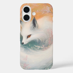 Funda iPhone 16 Mystic Bloom Spring Fox Watercolor