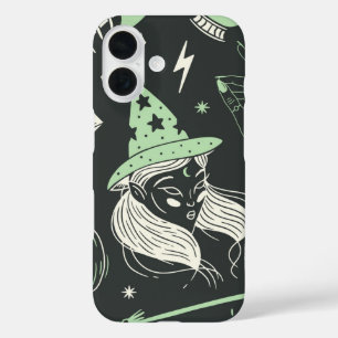 Funda iPhone 16 Mystic Witch Aesthetic Halloween Magic