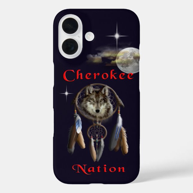 Funda iPhone 16 Nación de Cherokee (Reverso )