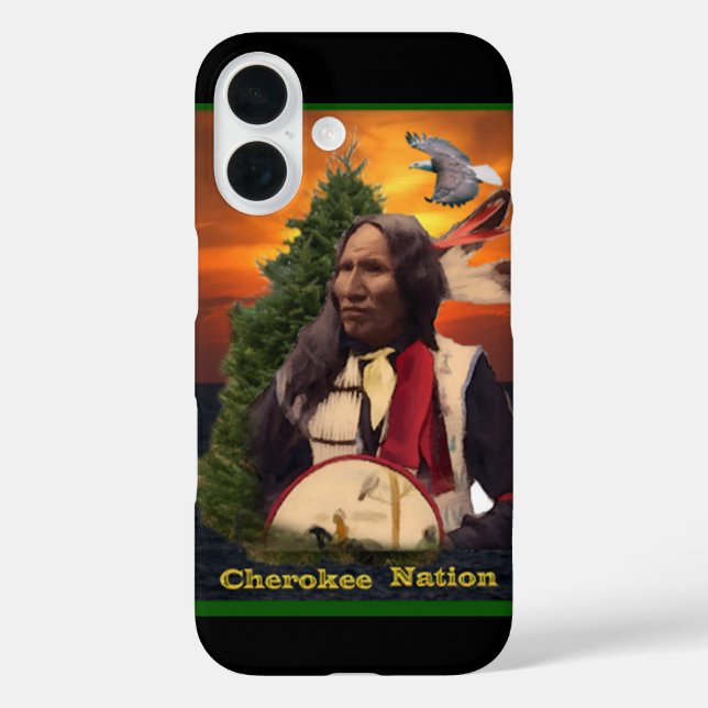 Funda iPhone 16 Nación de Cherokee (Reverso )