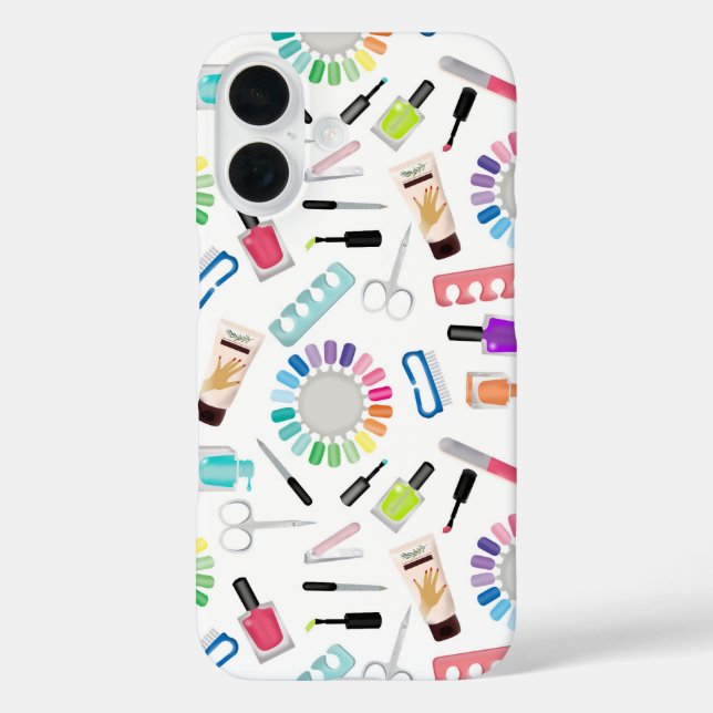 Funda iPhone 16 Nails Manicure Pedicure Beauty Salon  (Reverso )
