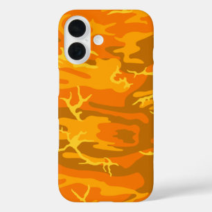 Funda iPhone 16 Naranja Camo