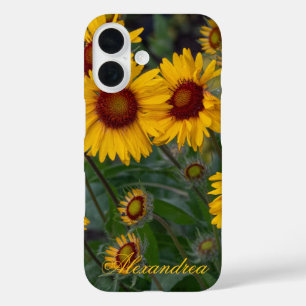 Funda iPhone 16 Naranjas girasoles - brillante fotografía de veran