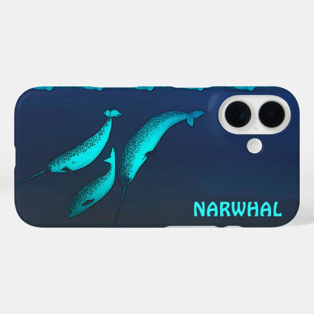 Funda iPhone 16 Narwhal (Reverso (Horizontal))