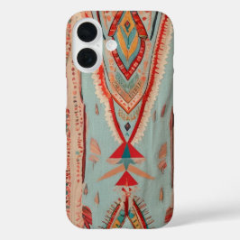 Funda iPhone 16 Native America Pattern