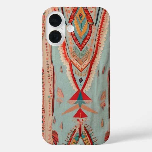 Funda iPhone 16 Native America Pattern (Reverso )