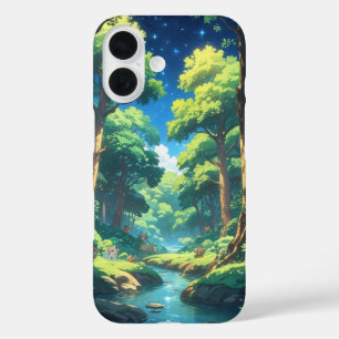 Funda iPhone 16 Naturaleza viral del anime
