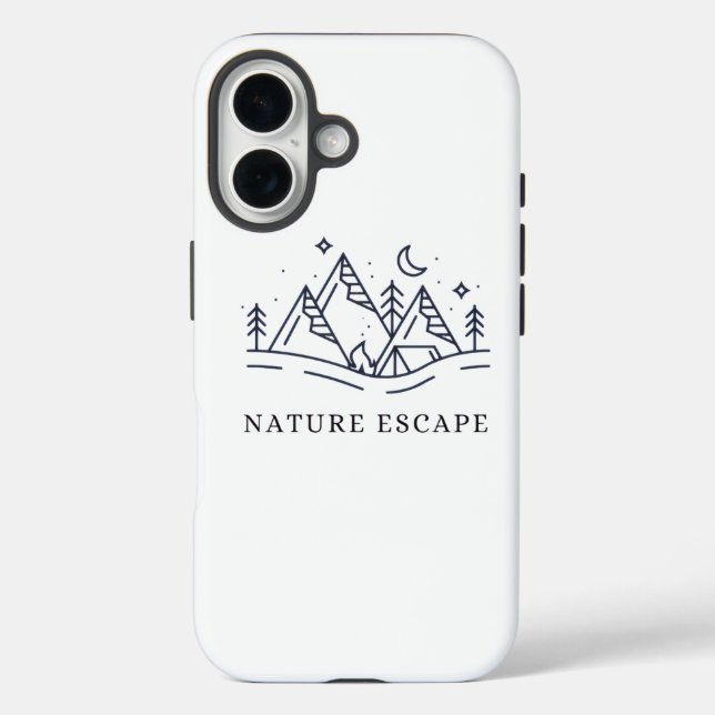 Funda iPhone 16 Nature Escape Mountain Camping iPhone Case (Reverso )
