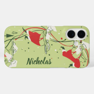 Funda iPhone 16 Navidad vintage, chef de Santa Claus con cena