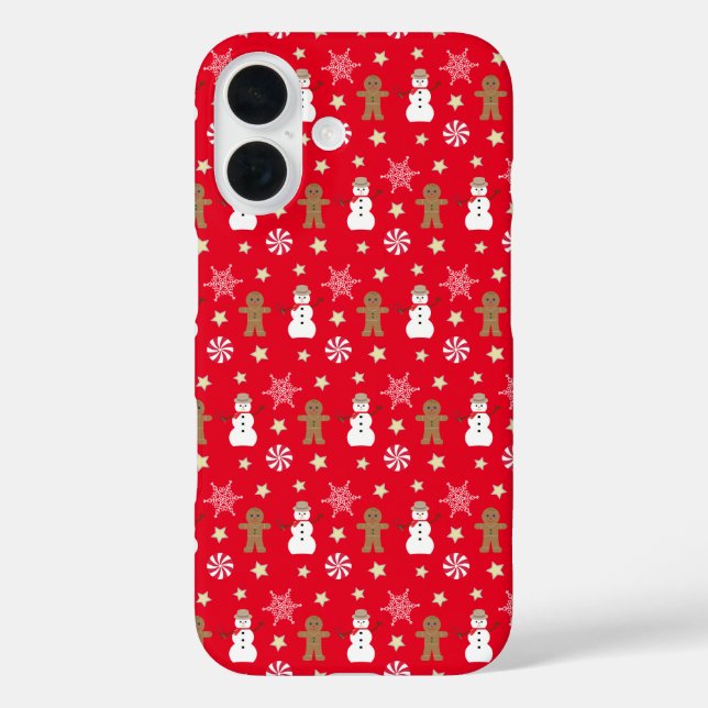 Funda iPhone 16 Navidades de diversión y fantasía (Reverso )