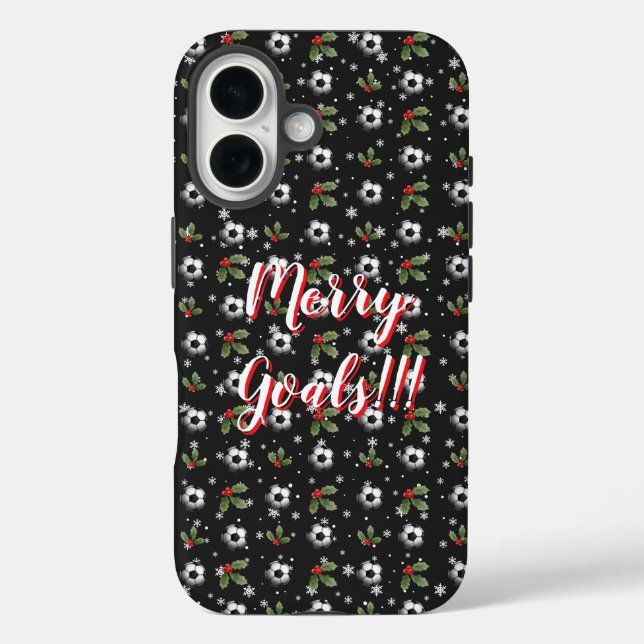 Funda iPhone 16 Navidades de estuches de fútbol para Iphone (Reverso )
