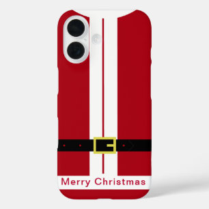 Funda iPhone 16 Navidades divertidos dan el diseño de Santa Claus