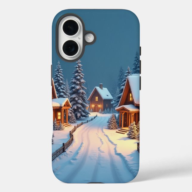 Funda iPhone 16 Navidades Eve Village (Reverso )