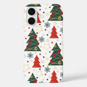 Funda iPhone 16 Navidades Gold Twinkle Starry Pines