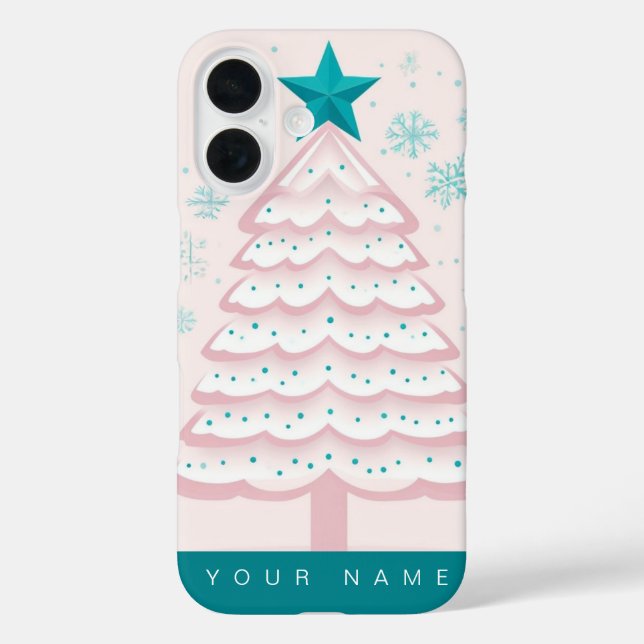 Funda iPhone 16 Navidades Pastel (Reverso )