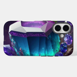 Funda iPhone 16 Nebula Dreams Resumen Joyas Subacuáticas Crystal